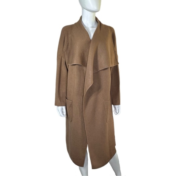 Magaschoni Women’s Waterfall Open Front Duster Length Cardigan - Picture 1 of 7